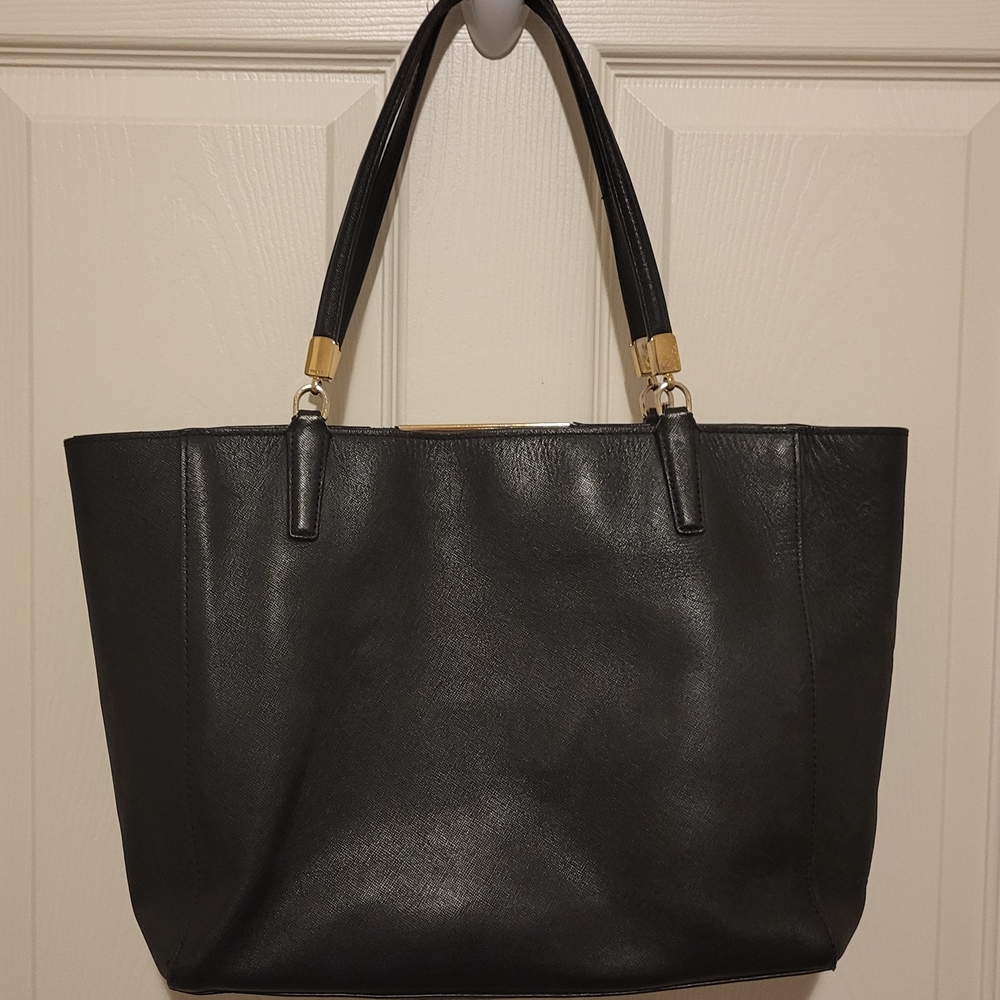 Coach Black Tote with Gold Accents - Picture 8 of 8